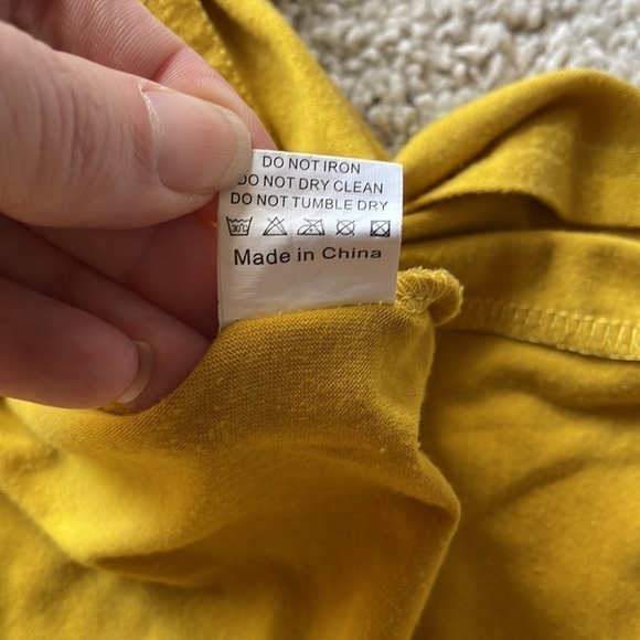 Colorblock knotted long sleeve shirt M - Picture 7 of 8
